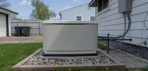 A professionally installed home standby generator in Picayune, ready to power your home when an outage happens.